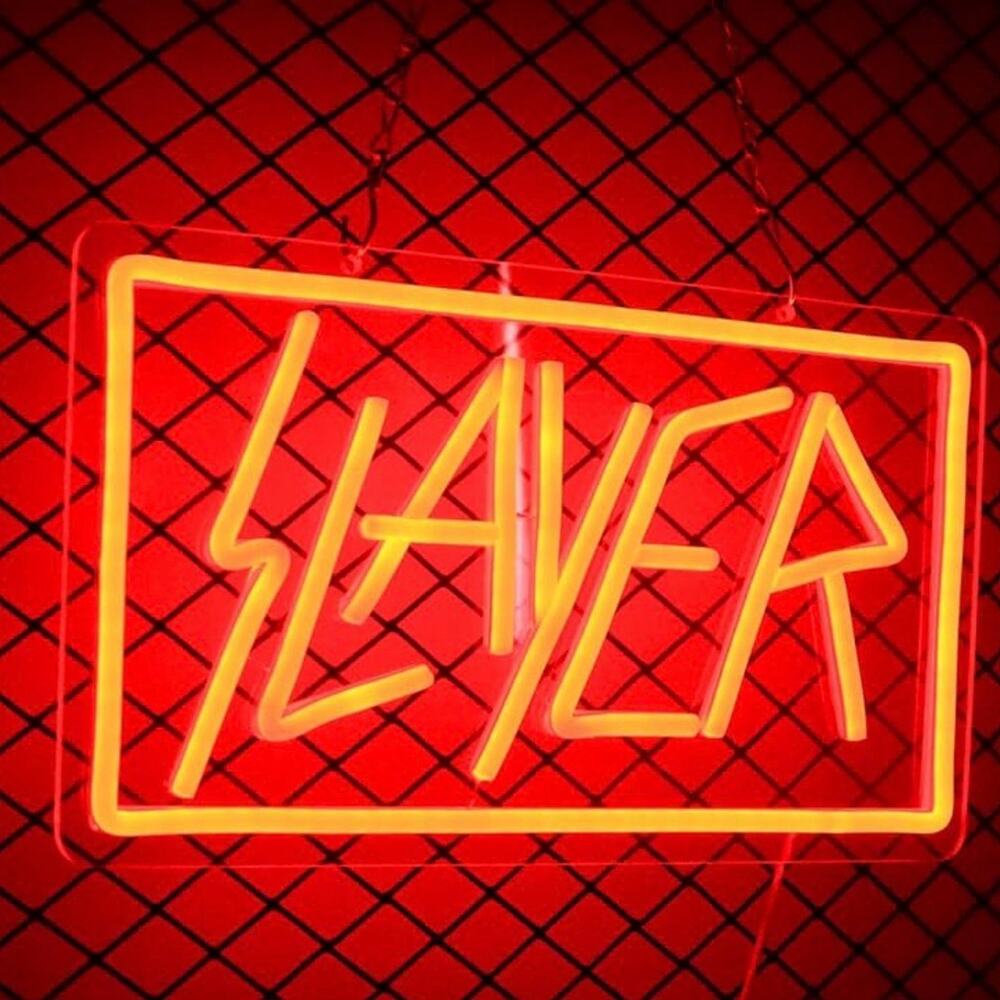 SLAYER Neon Sign Thrash Metal Band Night Light Room Wall Decor
